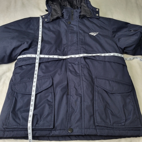 Red Kap Amtrak Train Winter Coat. Size Large. Style# JP70NV. - Picture 11 of 12